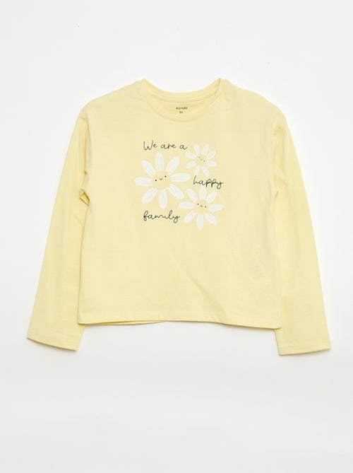 T-shirt stampata a maniche lunghe - Kiabi