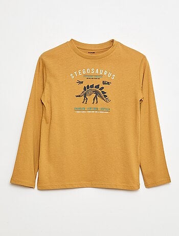 T-shirt stampata a maniche lunghe