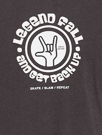 T-shirt stampata a maniche lunghe