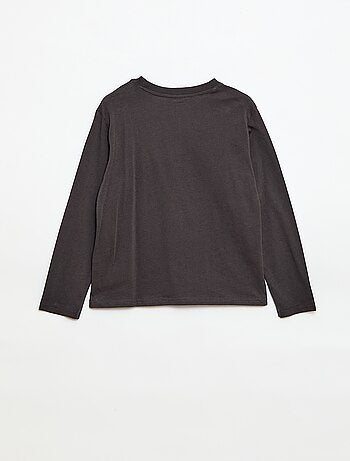 T-shirt stampata a maniche lunghe