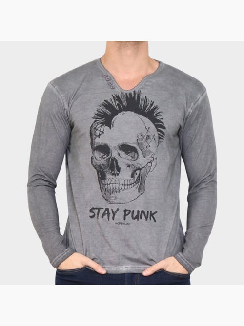 T-shirt stampata a maniche lunghe - Kiabi