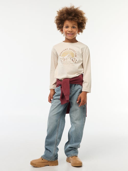 T-shirt stampata a maniche lunghe - Kiabi