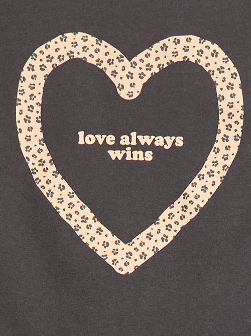 T-shirt stampata a maniche lunghe - Kiabi