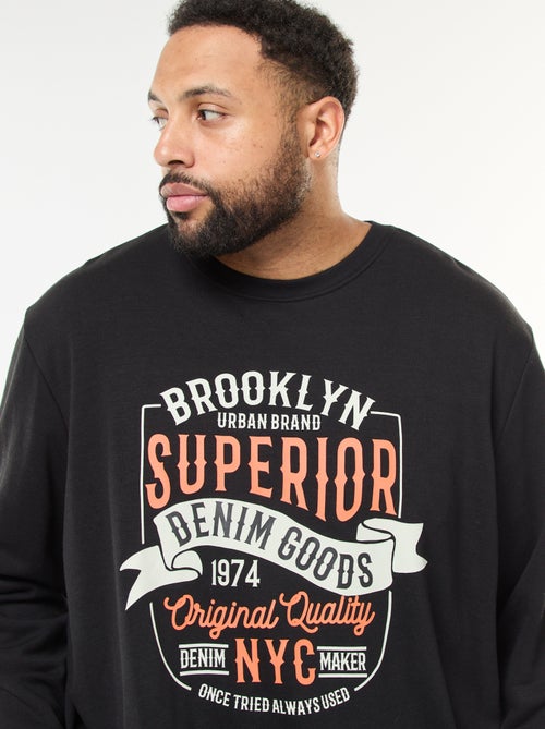 T-shirt stampata a maniche lunghe - Kiabi