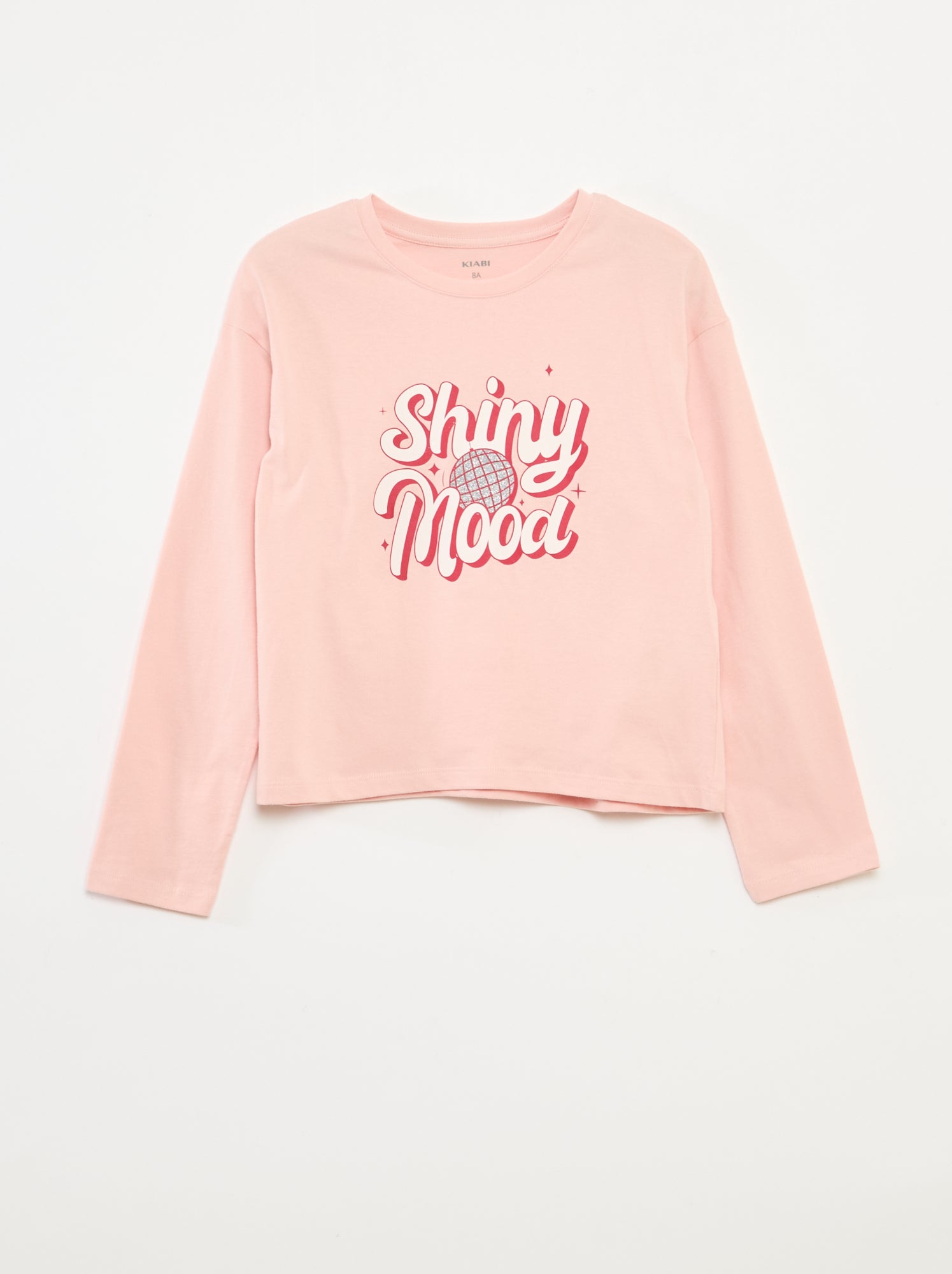 T-shirt stampata a maniche lunghe