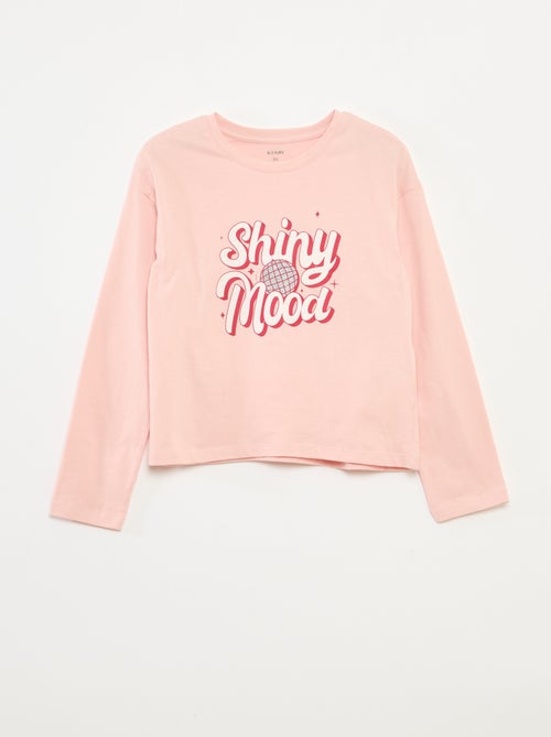 T-shirt stampata a maniche lunghe - Kiabi