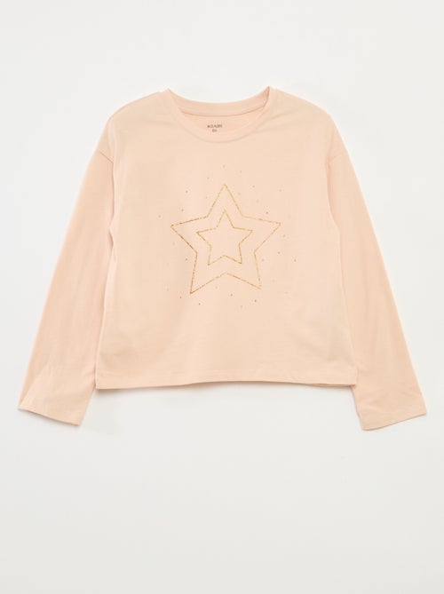 T-shirt stampata a maniche lunghe - Kiabi