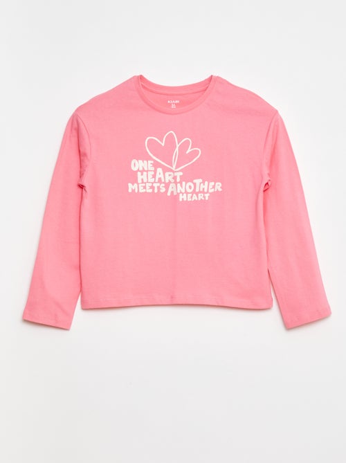 T-shirt stampata a maniche lunghe - Kiabi