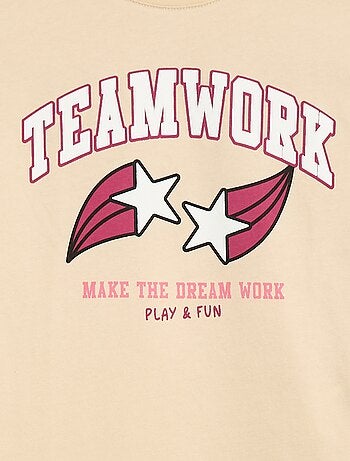 T-shirt stampata a maniche lunghe