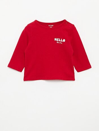 T-shirt stampata a maniche lunghe