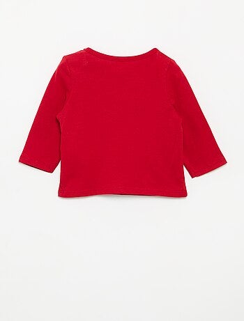 T-shirt stampata a maniche lunghe