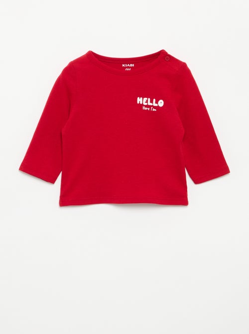 T-shirt stampata a maniche lunghe - Kiabi