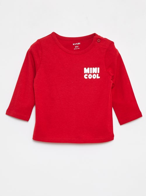 T-shirt stampata a maniche lunghe - Kiabi