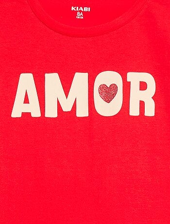 T-shirt stampata a maniche lunghe