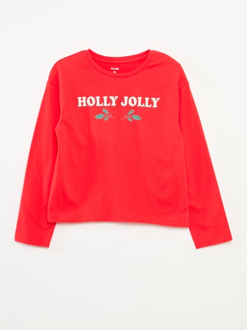 T-shirt stampata a maniche lunghe - Kiabi