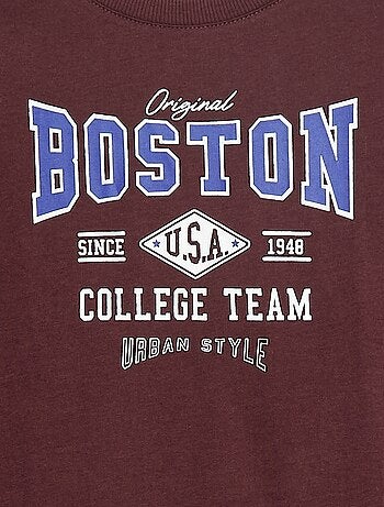 T-shirt stampata a maniche lunghe