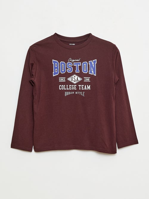 T-shirt stampata a maniche lunghe - Kiabi