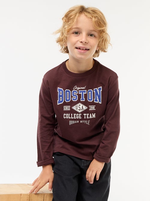 T-shirt stampata a maniche lunghe - Kiabi