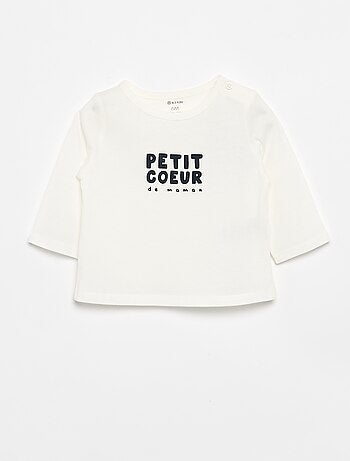 T-shirt stampata a maniche lunghe