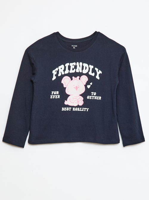 T-shirt stampata a maniche lunghe - Kiabi