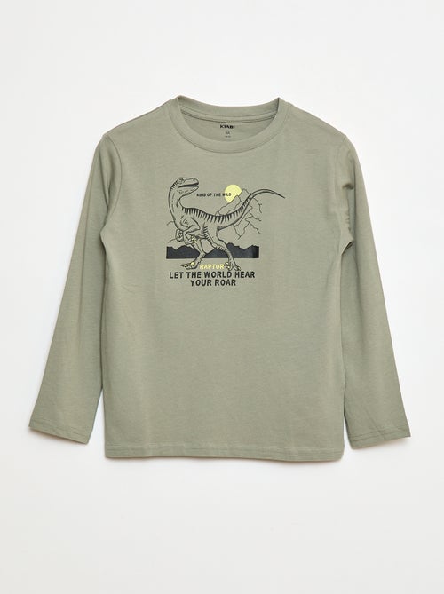 T-shirt stampata a maniche lunghe - Kiabi