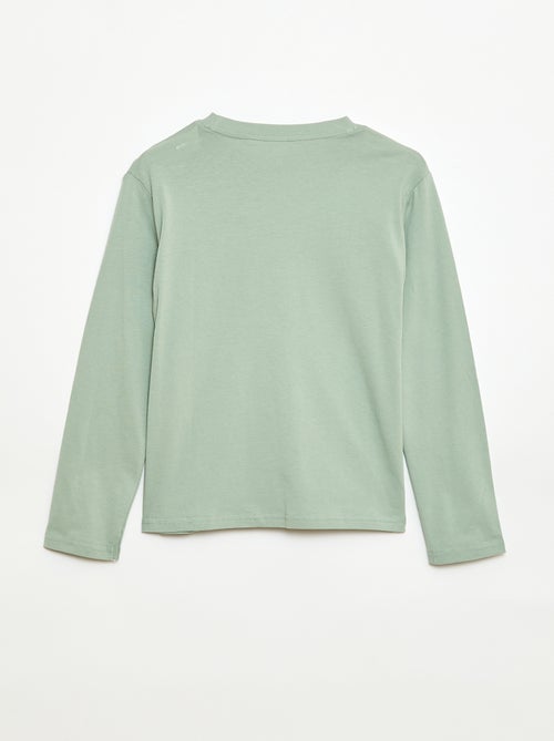 T-shirt stampata a maniche lunghe - Kiabi