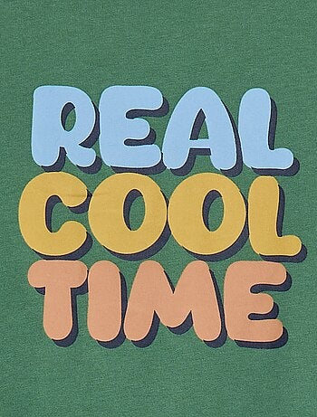 T-shirt stampata a maniche lunghe