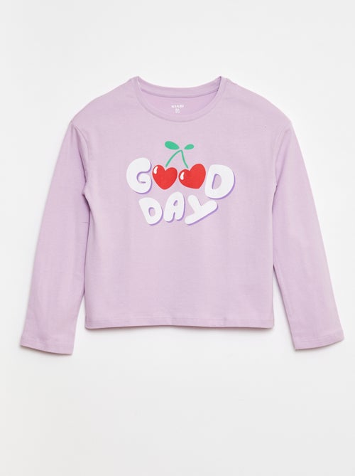 T-shirt stampata a maniche lunghe - Kiabi
