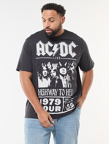 T-shirt stampata 'AC/DC' a maniche corte