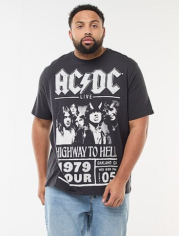 T-shirt stampata 'AC/DC' a maniche corte