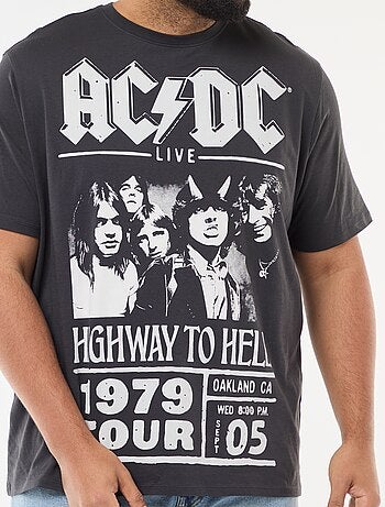 T-shirt stampata 'AC/DC' a maniche corte