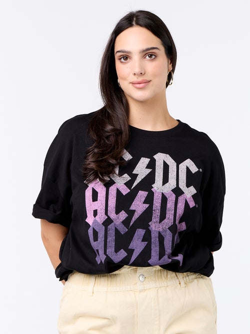 T-shirt stampata 'AC/DC' a maniche corte - Kiabi