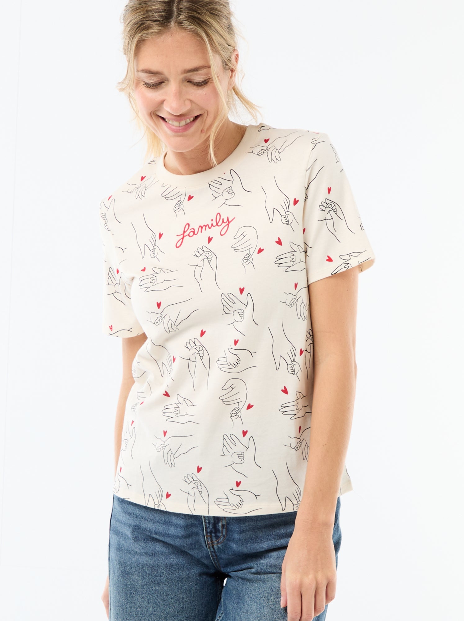 T-shirt stampata 'Agathe Sorlet x Kiabi' - San Valentino