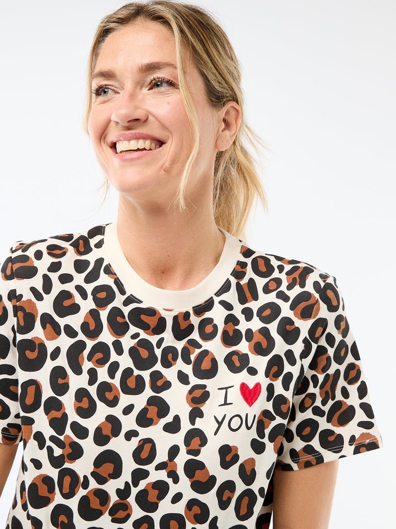 T-shirt stampata 'Agathe Sorlet x Kiabi' - San Valentino Bianco - Kiabi