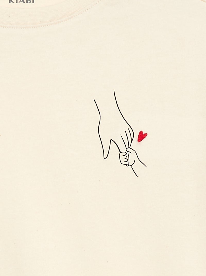 T-shirt stampata 'Agathe Sorlet x Kiabi' - San Valentino Bianco - Kiabi