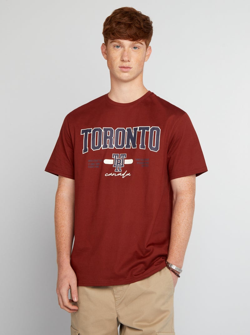 T-shirt stampata ARANCIONE - Kiabi