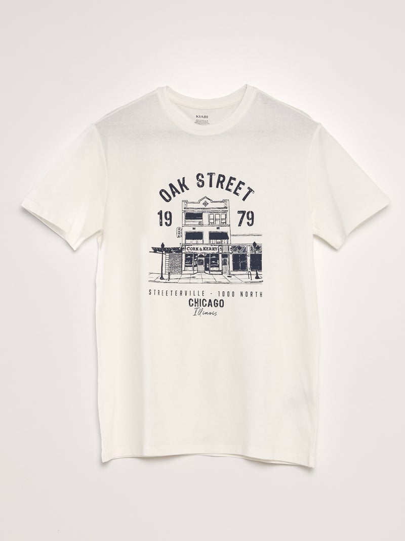 T-shirt stampata BEIGE - Kiabi