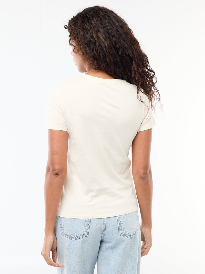 T-shirt stampata Beige - Kiabi
