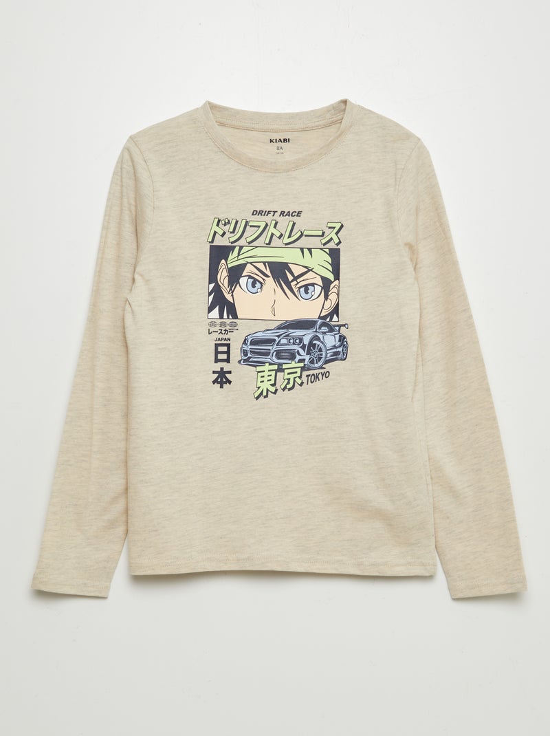 T-shirt stampata BEIGE - Kiabi