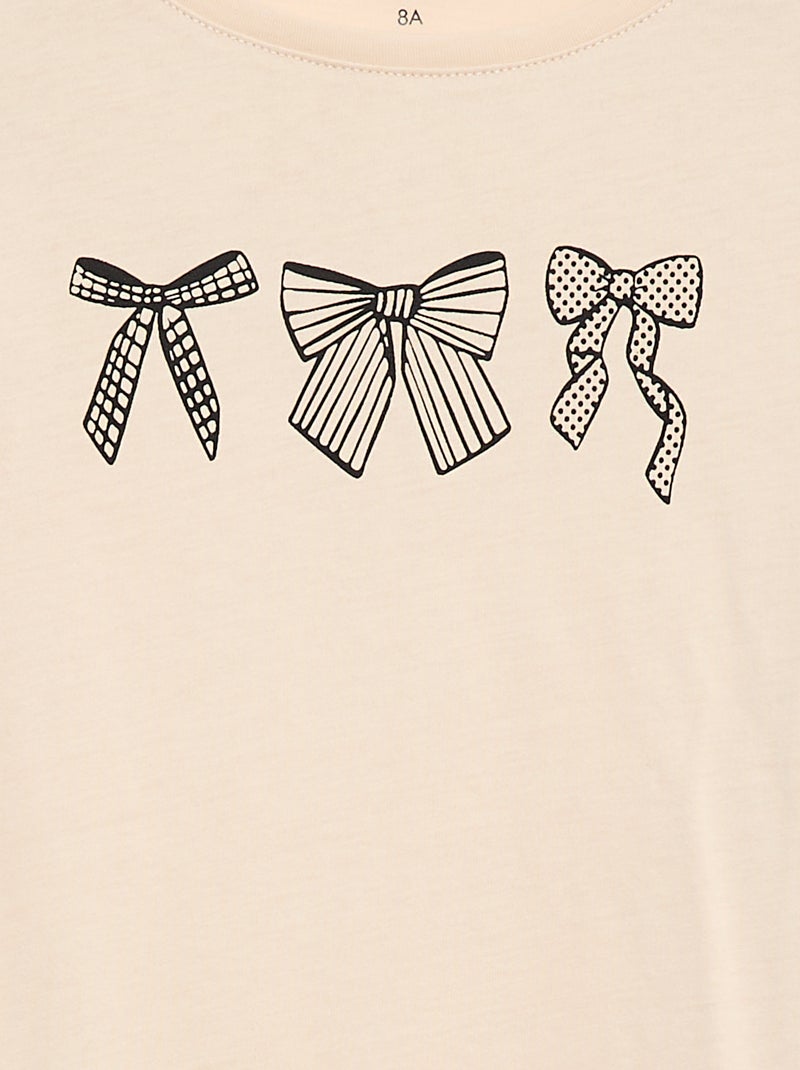 T-shirt stampata Beige - Kiabi