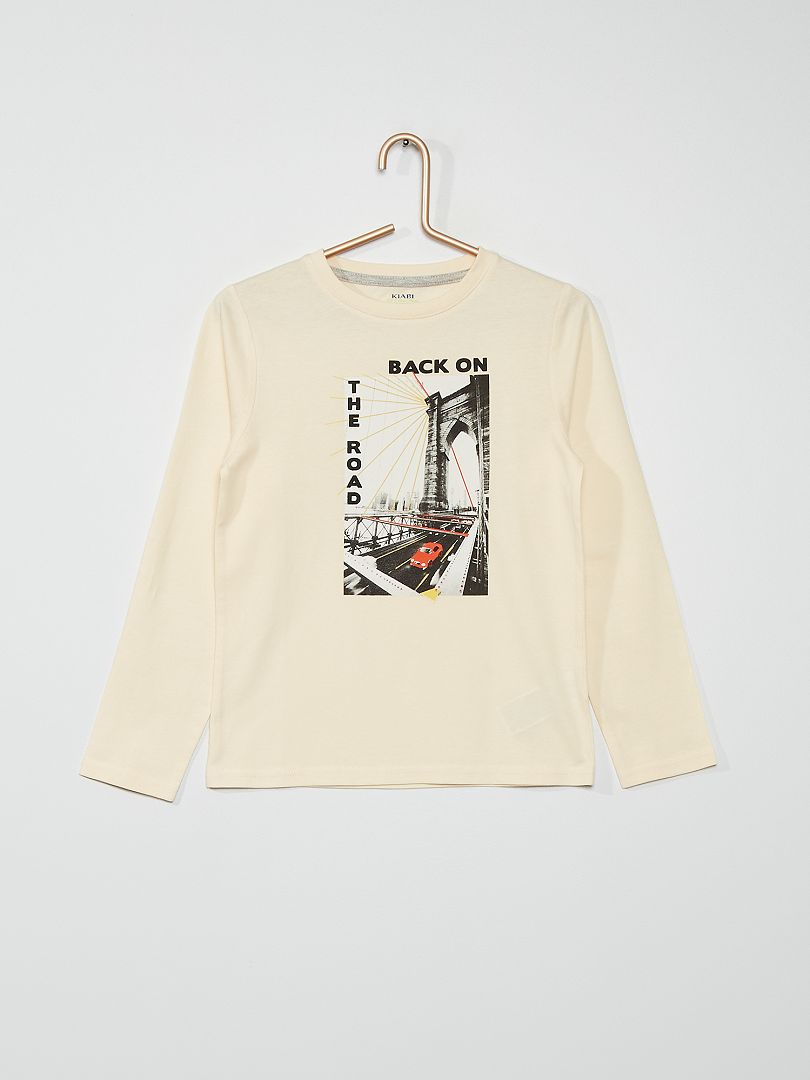 T-shirt stampata BEIGE - Kiabi
