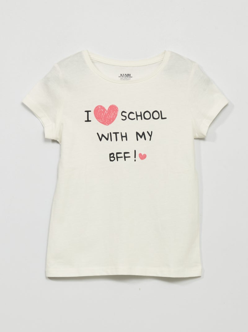 T-shirt stampata BIANCO - Kiabi