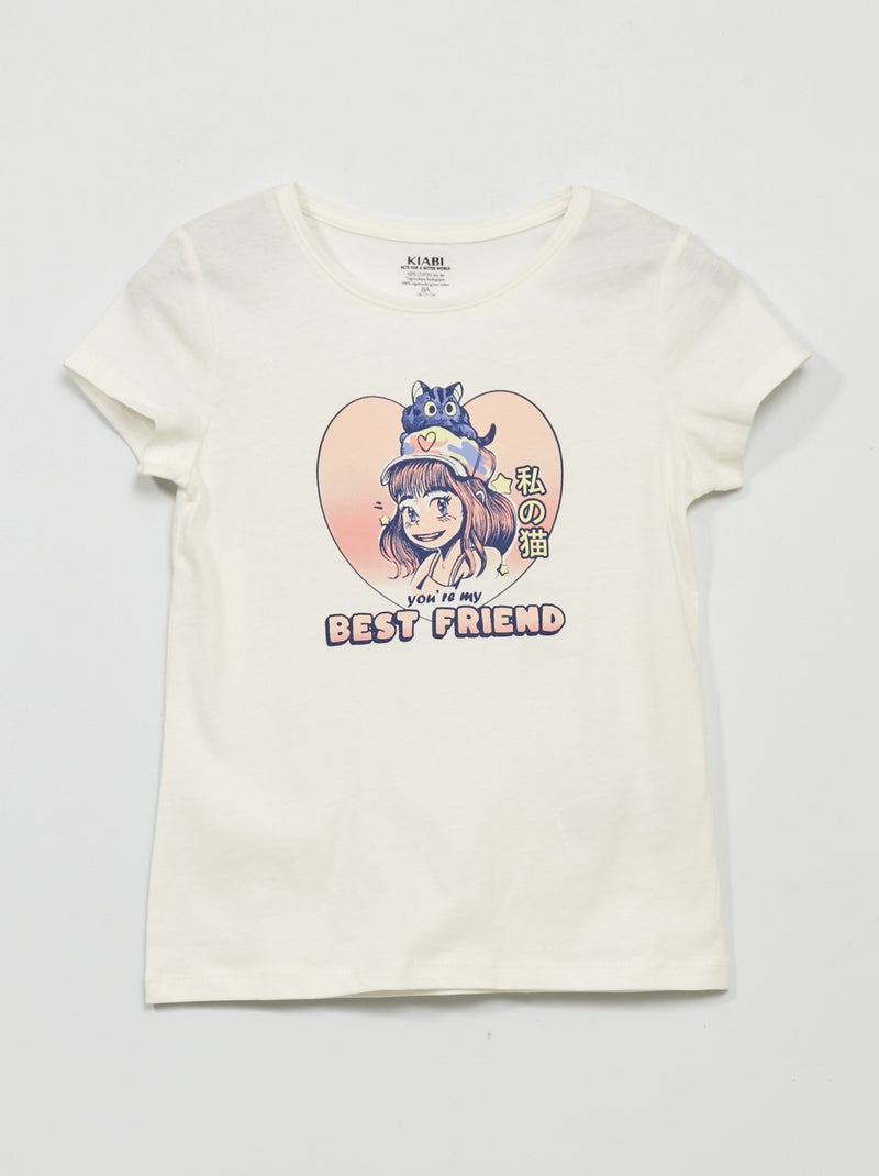 T-shirt stampata BIANCO - Kiabi