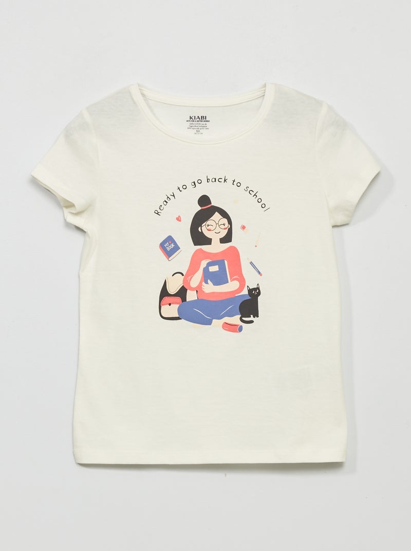 T-shirt stampata BIANCO - Kiabi