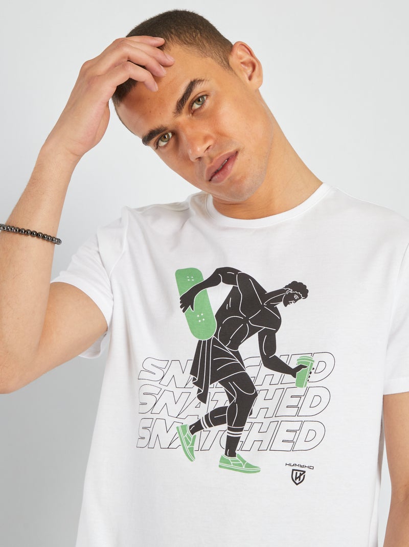 T-shirt stampata BIANCO - Kiabi