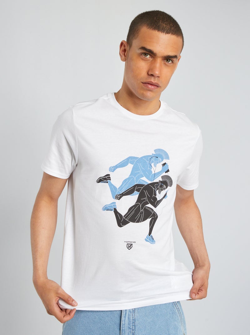 T-shirt stampata BIANCO - Kiabi