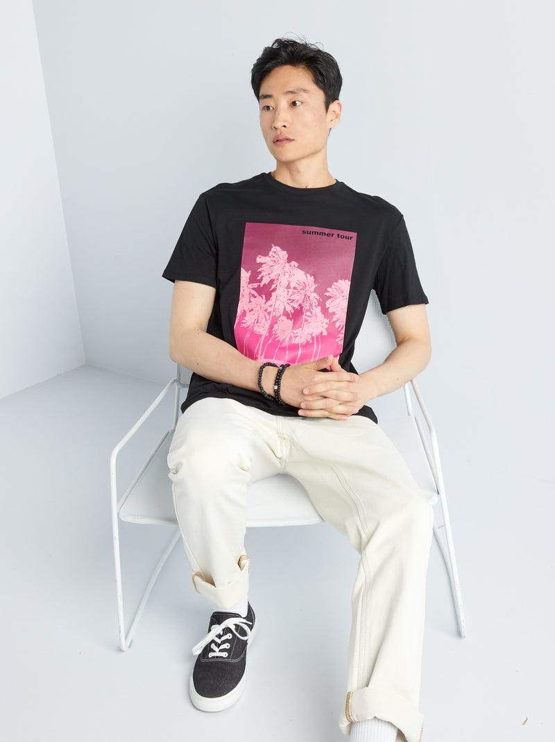 T-shirt stampata Bianco - Kiabi