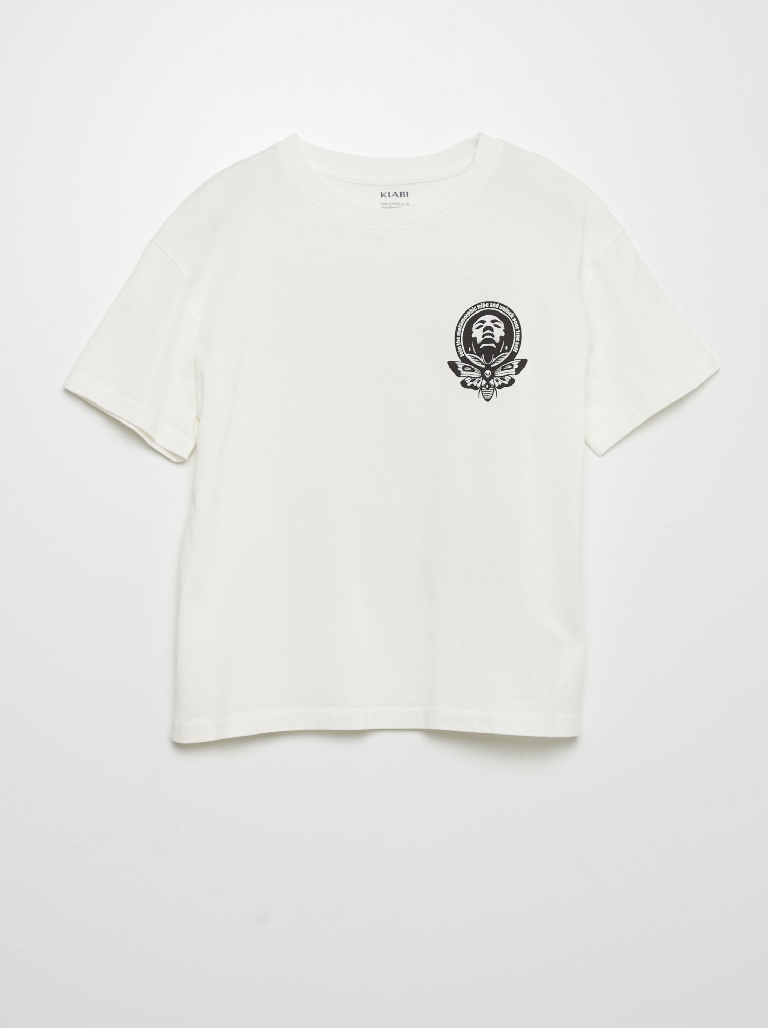 T-shirt Bambino Tigri Che Brillano Al Buio, Stampa Fronte E Retro, Cotone 100%, Taglie 6-14 Anni