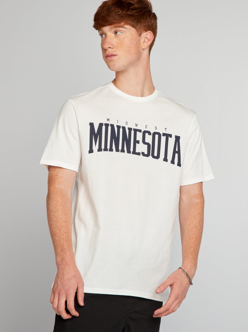 T-shirt stampata BIANCO - Kiabi