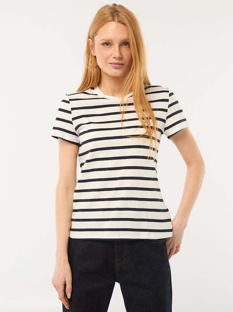 T-shirt stampata Bianco - Kiabi